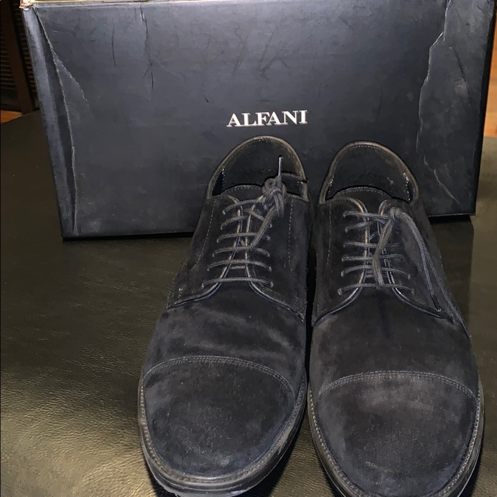 Alfani Men's Suede Oxfords Blk sz9